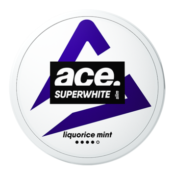 Ace Superwhite Licorice Mint Slim Nicotine Pouches