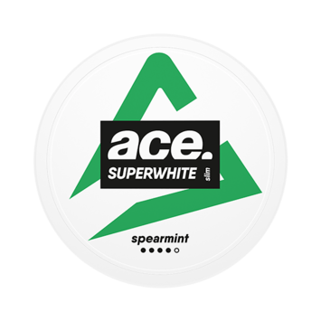 Ace Superwhite Spearmint Slim Strong Nicotine Pouches