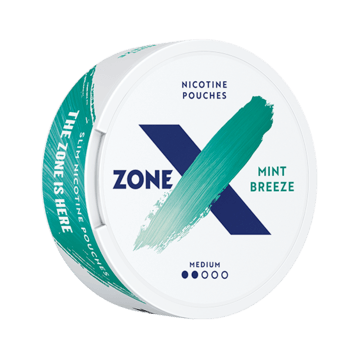 ZONE X Mint Breeze Slim Normal Nicotine Pouches