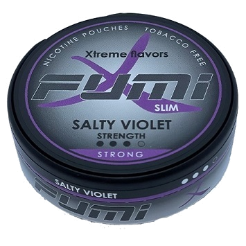 Fumi Salty Violet Slim Extra Strong Nicotine Pouches