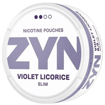 Zyn Violet Licorice Slim Nicotine Pouches