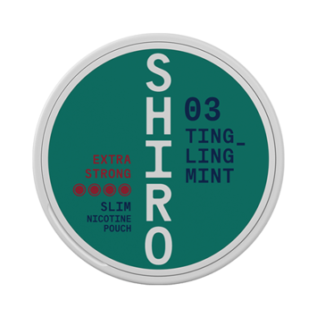 Shiro #03 Tingling Mint Slim Extra Strong Nicotine Pouches