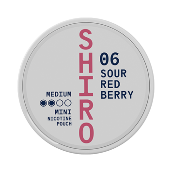 Shiro #06 Sour Red Berry Mini Normal Nicotine Pouches