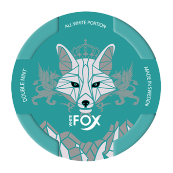 White Fox Double Mint Slim Strong Nicotine Pouches
