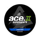 Ace Superwhite X Cool Mint Slim Extra Strong Nicotine Pouches