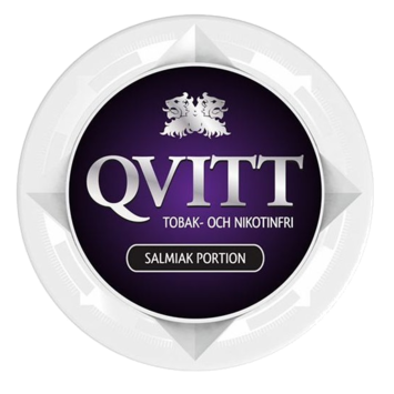 Qvitt Salmiak Portion Nicotine Free Swedish Snus