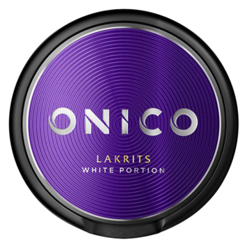 Onico Licorice White Nicotine Free Swedish Snus