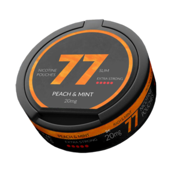 77 Peach & Mint Slim Extra Strong Nicotine Pouches