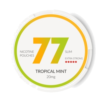 77 Tropical Mint Slim Extra Strong Nicotine Pouches