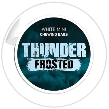 Thunder Frosted White Mini Strong Chewing Bags