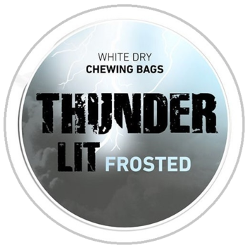 Thunder Lit Frosted White Dry Original Extra Strong Chewing Bags