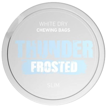 Thunder Frosted White Dry Slim Strong Chewing Bags