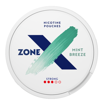 zoneX Mint Breeze Slim Strong Nicotine Pouches