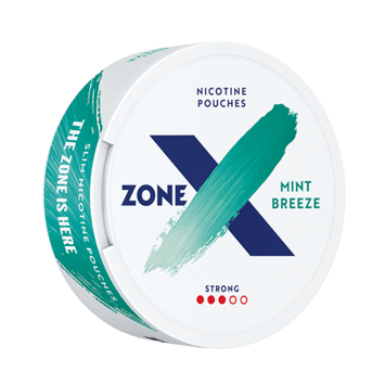 ZONE X Mint Breeze Slim Strong Nicotine Pouches