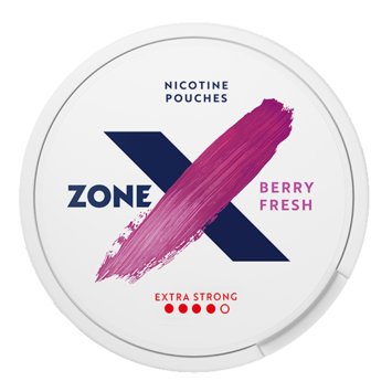 zoneX Berry Fresh Slim Extra Strong Nicotine Pouches