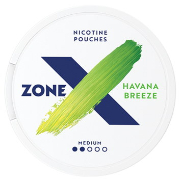 zoneX Havana Breeze Slim Strong Nicotine Pouches
