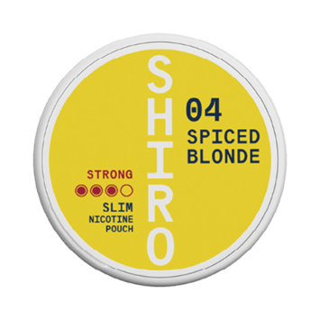 Shiro #04 Spiced Blonde Slim Strong Nicotine Pouches