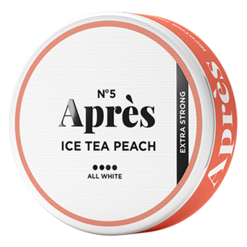 No.5 Après Ice Tea Peach Slim Extra Strong Nicotine Pouches