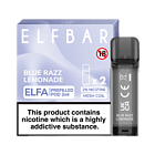 Blue Razz Lemonade Elfa Prefilled Pods By Elf Bar