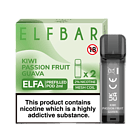 Kiwi Passion Fruit Guava Elfa Prefilled Pods By Elf Bar