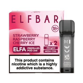 Elfa Prefilled Pods Strawberry Raspberry Cherry Ice 600 (20mg)