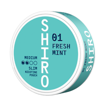 Shiro #01 Fresh Mint Slim Normal Nicotine Pouches