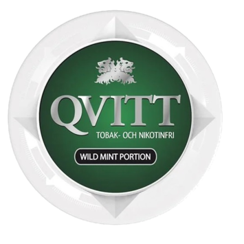 Qvitt Mint Portion Nicotine Free Swedish Snus
