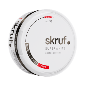 Skruf Super White Nordic #4 Slim Extra Strong Nicotine Pouches