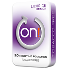 on! Licorice 3mg Mini Nicotine Pouches