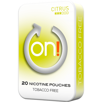 on! Citrus 3mg Mini Nicotine Pouches