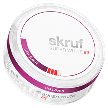 Skruf Super White Blackcurrant #3 Slim Nicotine Pouches
