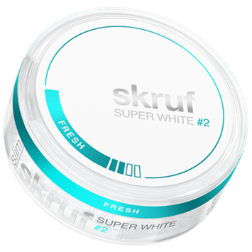 Skruf Super White Fresh #2 Slim Nicotine Pouches