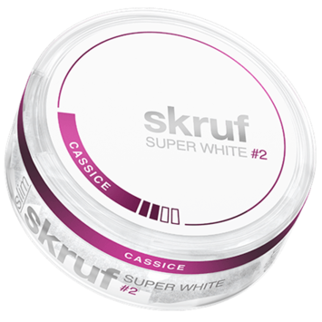 Skruf Super White Cassice #2 Slim Nicotine Pouches