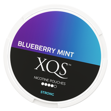 XQS Blueberry Mint Slim All White Nicotine Pouches